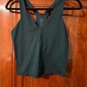 ALO Yoga Midnight Green Airbrush Real Bra Tank